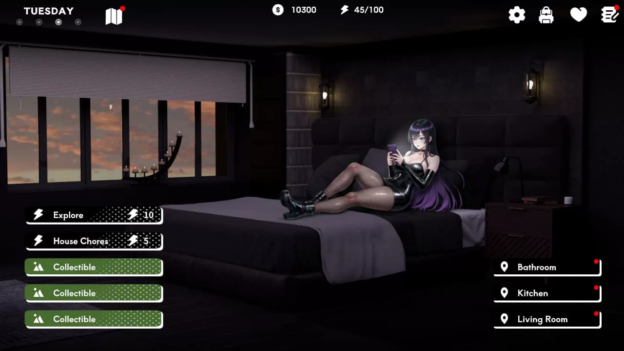 【SLG/AI生成/官方中文/动态】哥特系寡妇光v0.999【PC/1.1G】Goth Mommy Hikari  v0.999